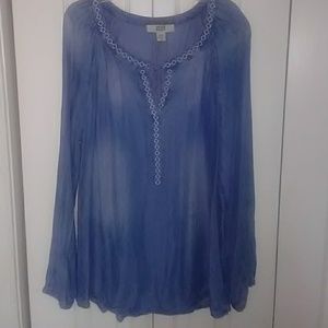 Relaxed Denim Blouse